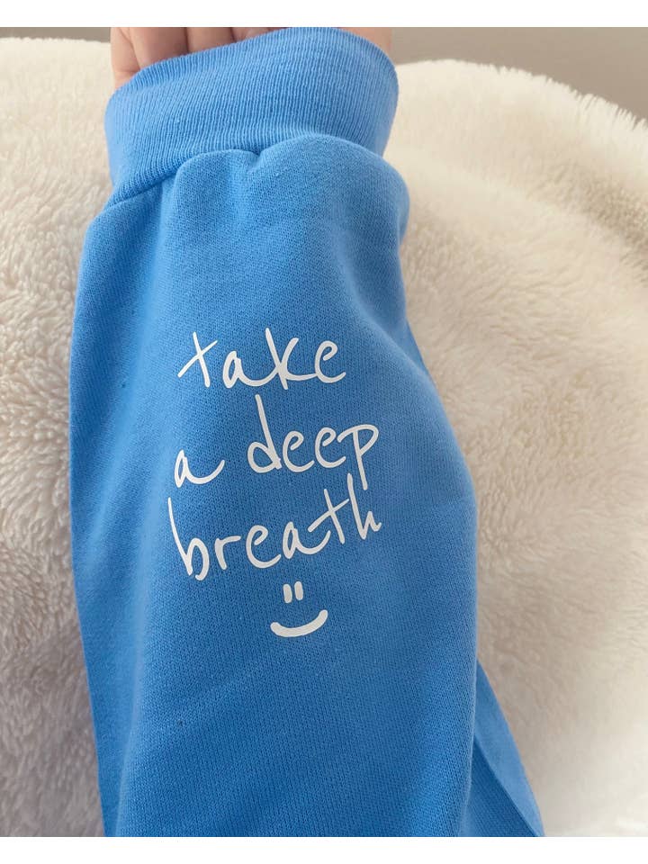 Rad Vibes Only - Wholesale Graphic Sweatshirt - Women's - Take A Deep Breath Crewneck2