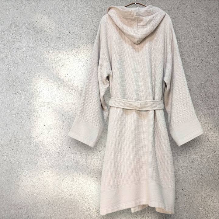Kikoya - Wholesale Robe - Women's - Stonewash Bathrobe Turkish Cotton LightWeight Hood Quick-dry5