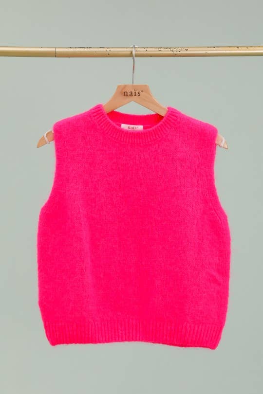 NAÏS PARIS - Wholesale Knit Sweater - Women's - Round neck sleeveless sweater in kid mohair and wool33