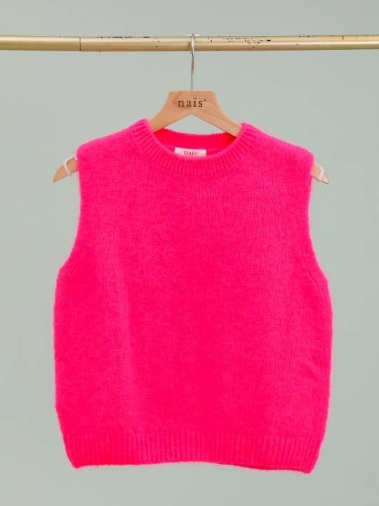 NAÏS PARIS - Wholesale Knit Sweater - Women's - Round neck sleeveless sweater in kid mohair and wool33