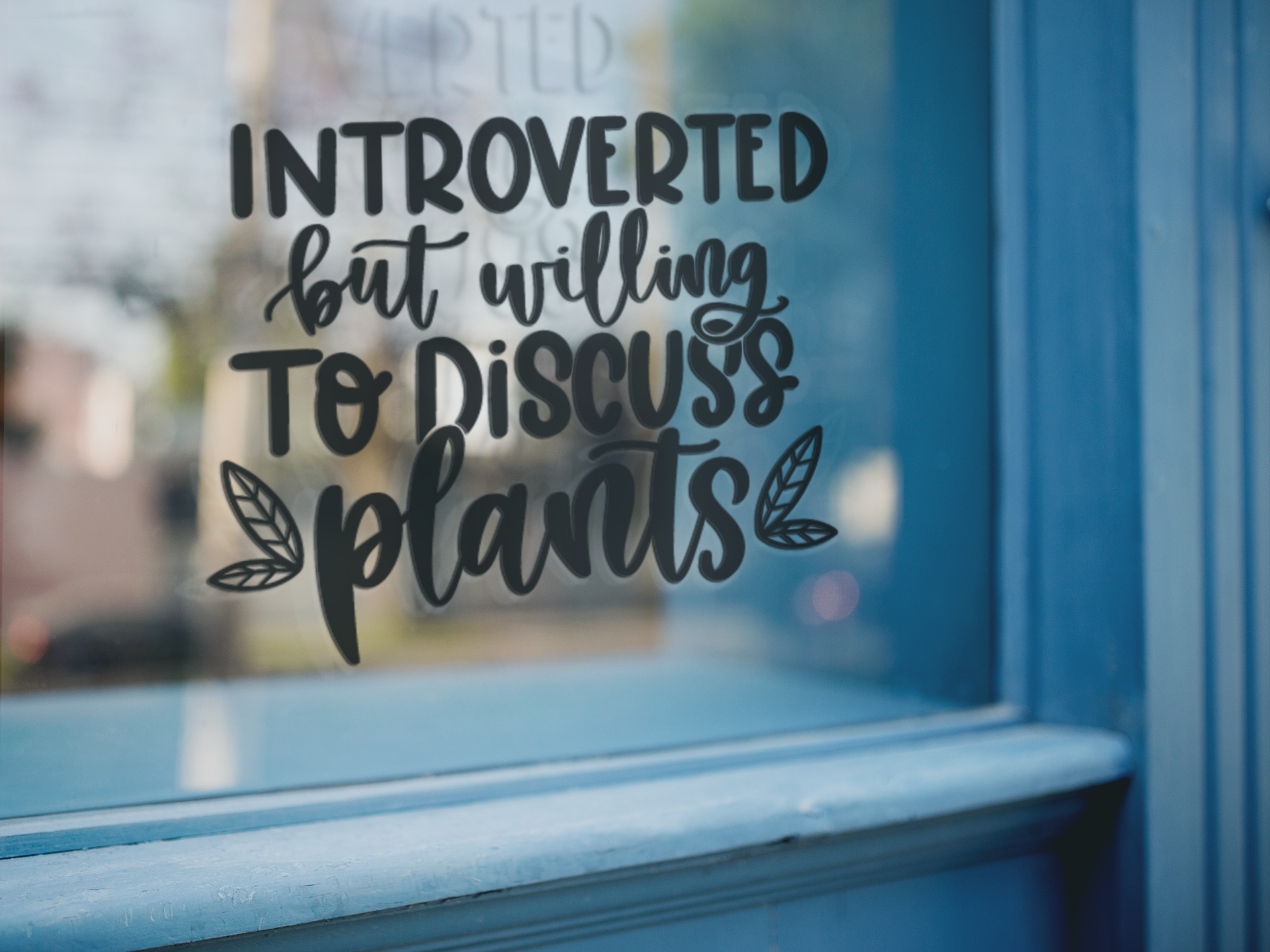 WinsterCreations™ – wholesale Sticker – Introverted But Willing To Discuss Plants Plant Mom Sticker2