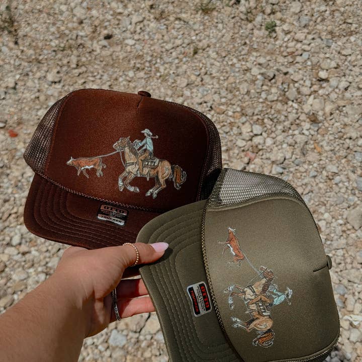 Western Vintage Babe - Wholesale Trucker Hat - Women's - RANCHIN’ COWGIRL TRUCKER