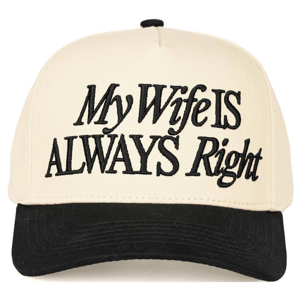 BK Cc My Wife Is Always Right Trucker Cap TCM-0026 for wholesale on Faire0