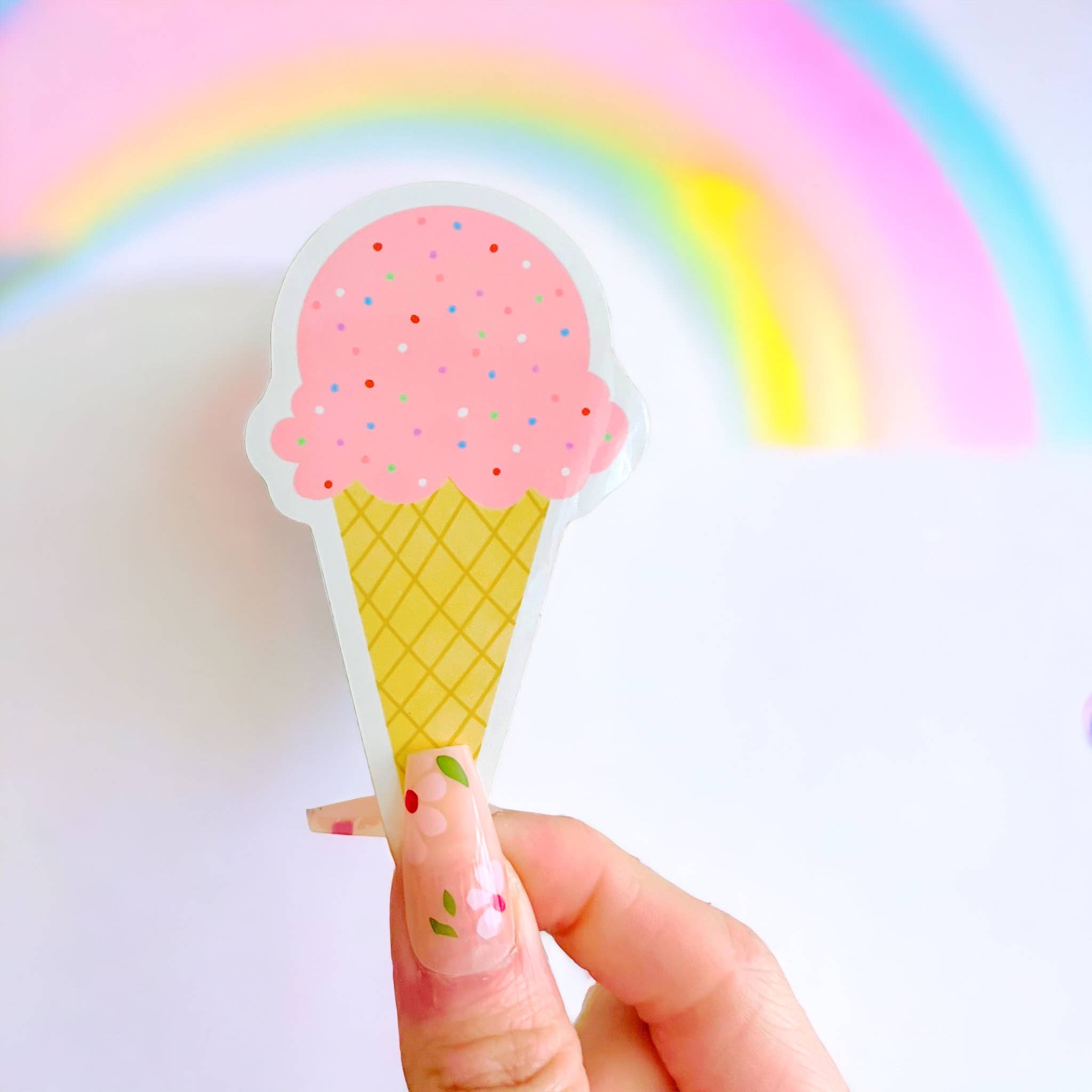 illustrationlisa - Wholesale Sticker - Strawberry Ice Cream Sticker1