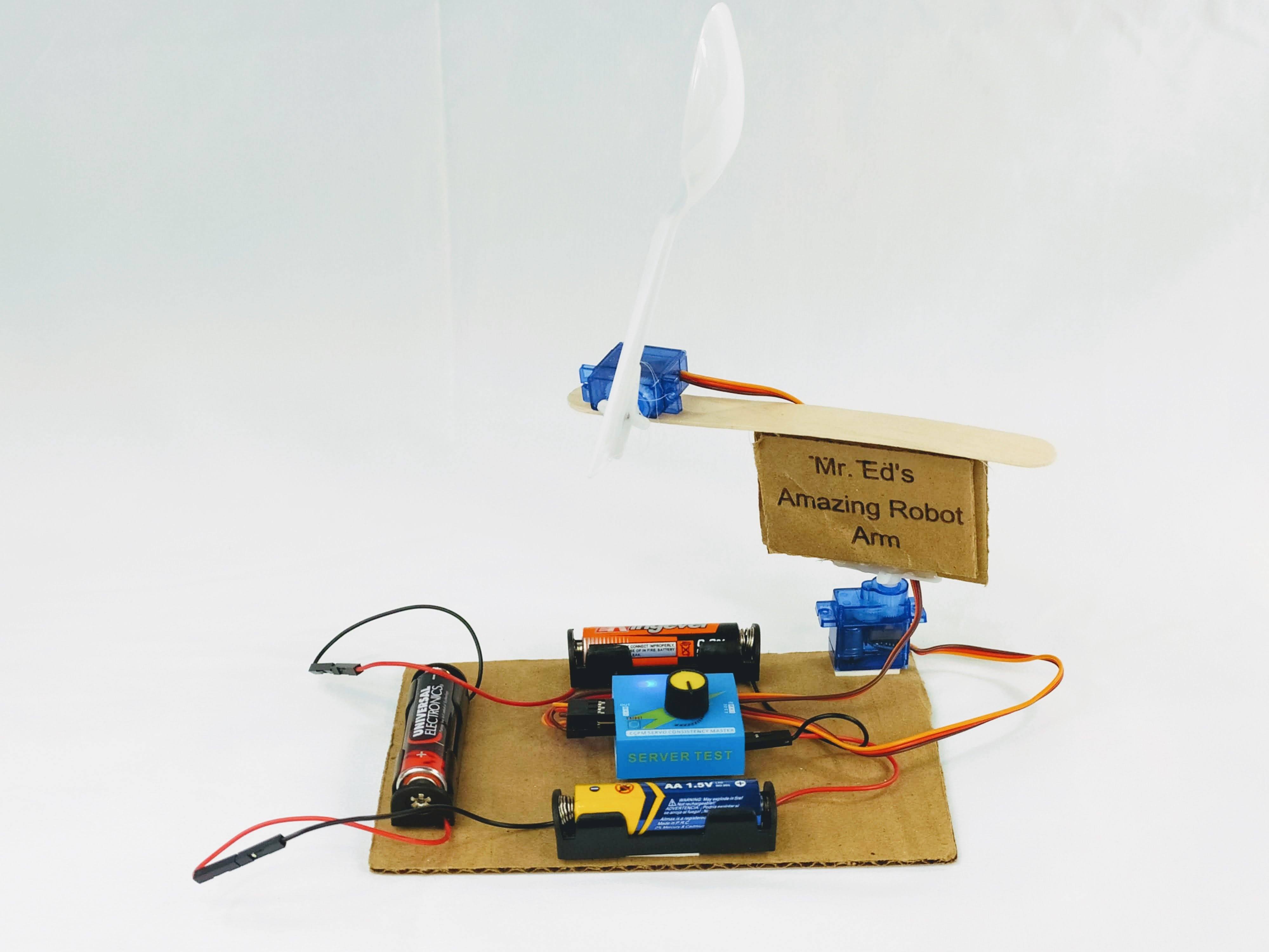 Barnabas Robotics - Wholesale Electronic Toy - Kids & Baby - Simple Robot Kit: 2 x Metal Servo Motor Control Robot Kit4