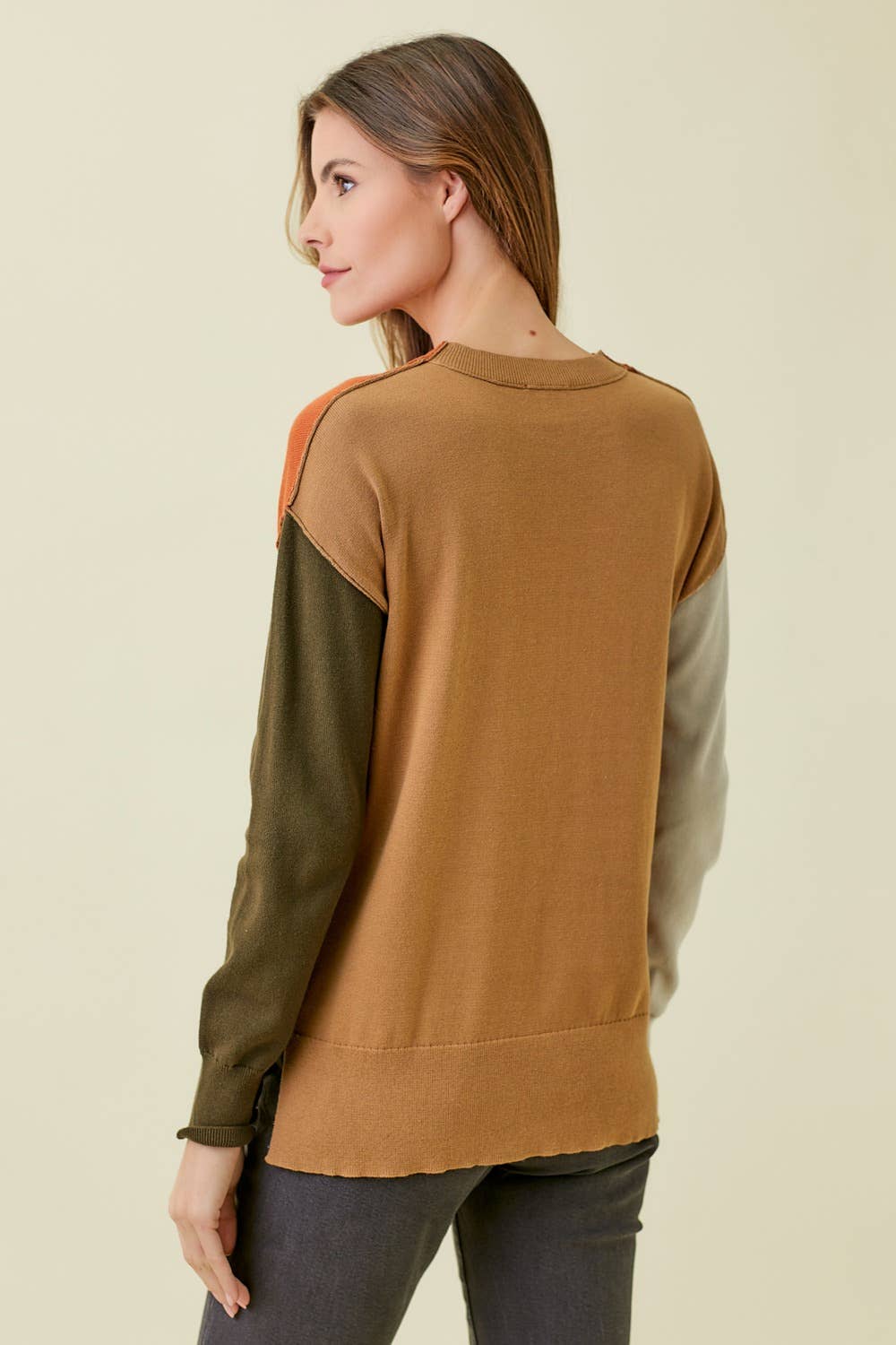 Mystree – Engroshandel Pullover - Dame – 57638 Color Block Pullover Sweater3