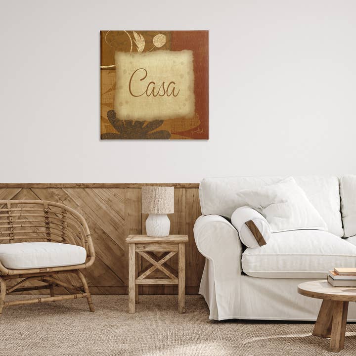 Stupell Industries – Großhandel Wanddeko - Kind & Baby – Leinwand-Wandkunst "Casa con Flores Tradicionales"11