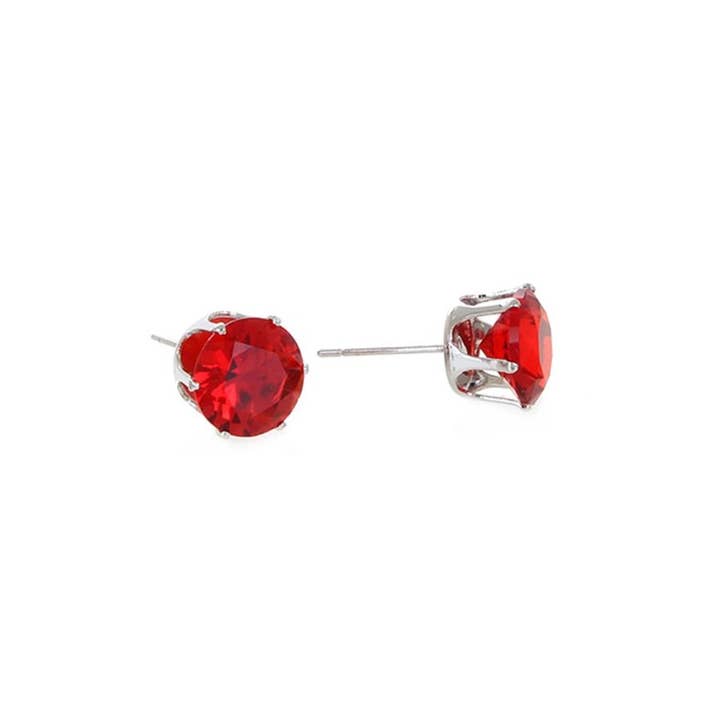 MIX COLOR 36-Pair Round Cubic Earring Set for wholesale on Faire