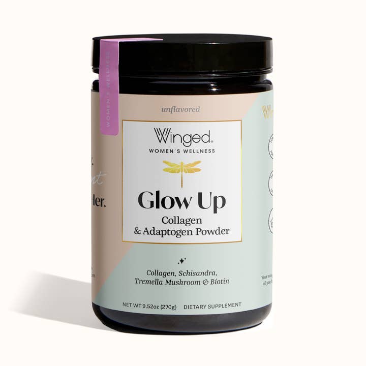 Winged - Wholesale Powdered health drink - Glow Up Collagen & Stress Powder - Unflavored0