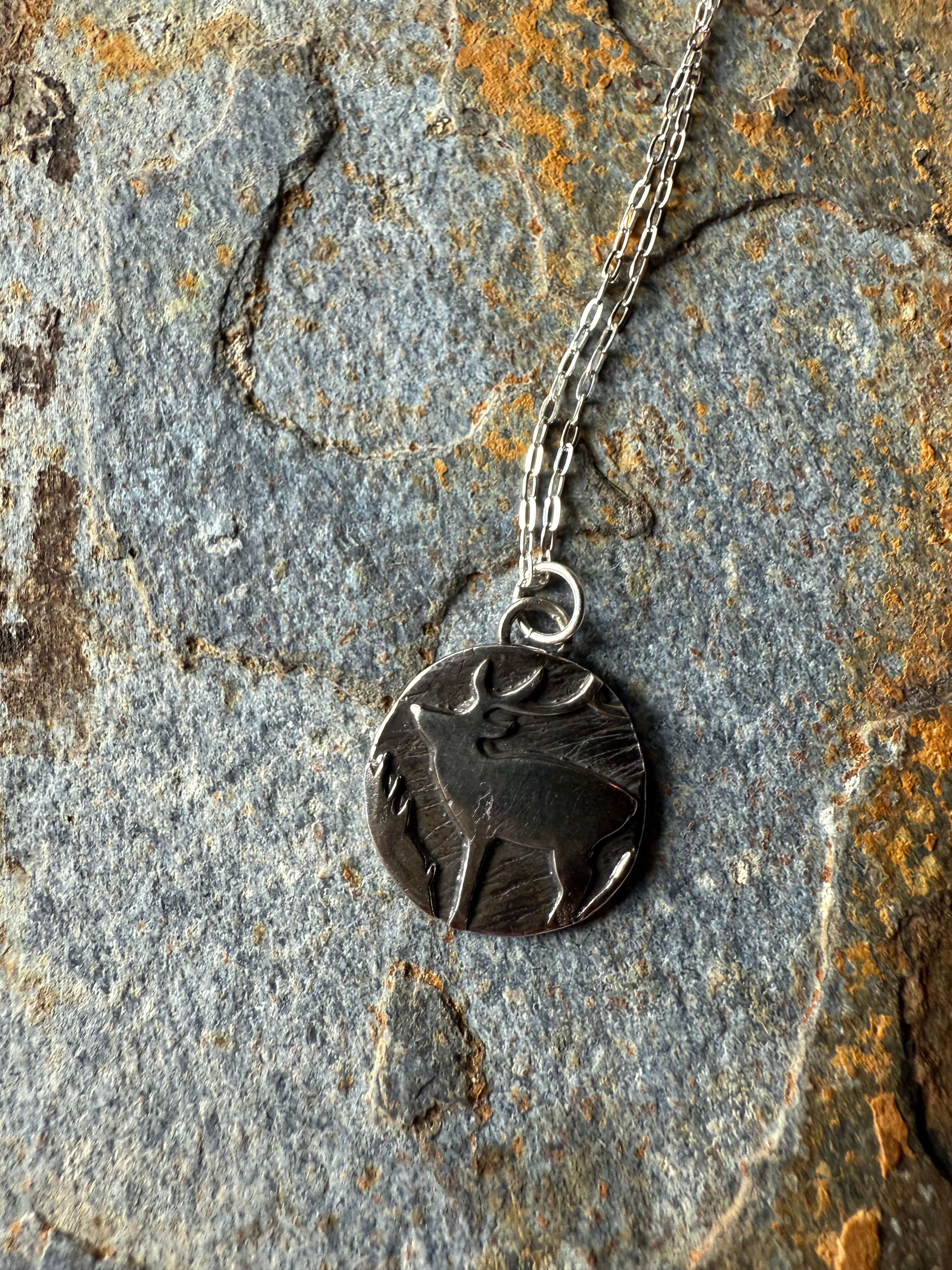 Wild Mountain Soul Designs - Wholesale Pendant/Charm Necklace - Silver Western Rustic Elk Pendant6