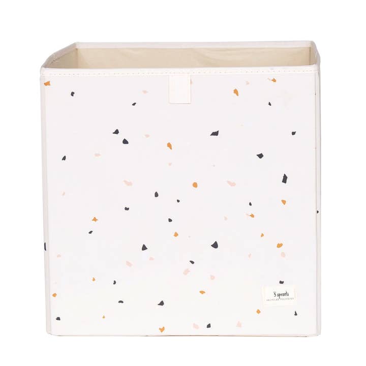 Cubo portaoggetti in tessuto riciclato - Terrazzo Colors per la vendita all'ingrosso da parte di 3 Sprouts