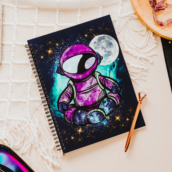 Galaxy Themed Spiral Notebook for wholesale by The Oracle's Haven