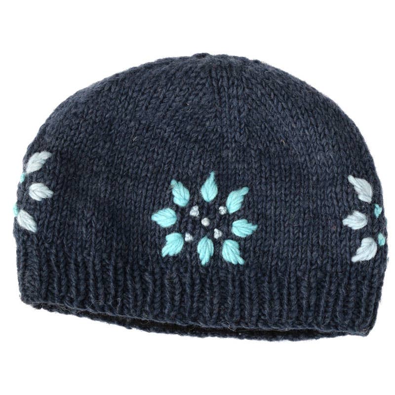 Benjamin International – Gorro - Mulher por atacado – Gorro de malha com flores0