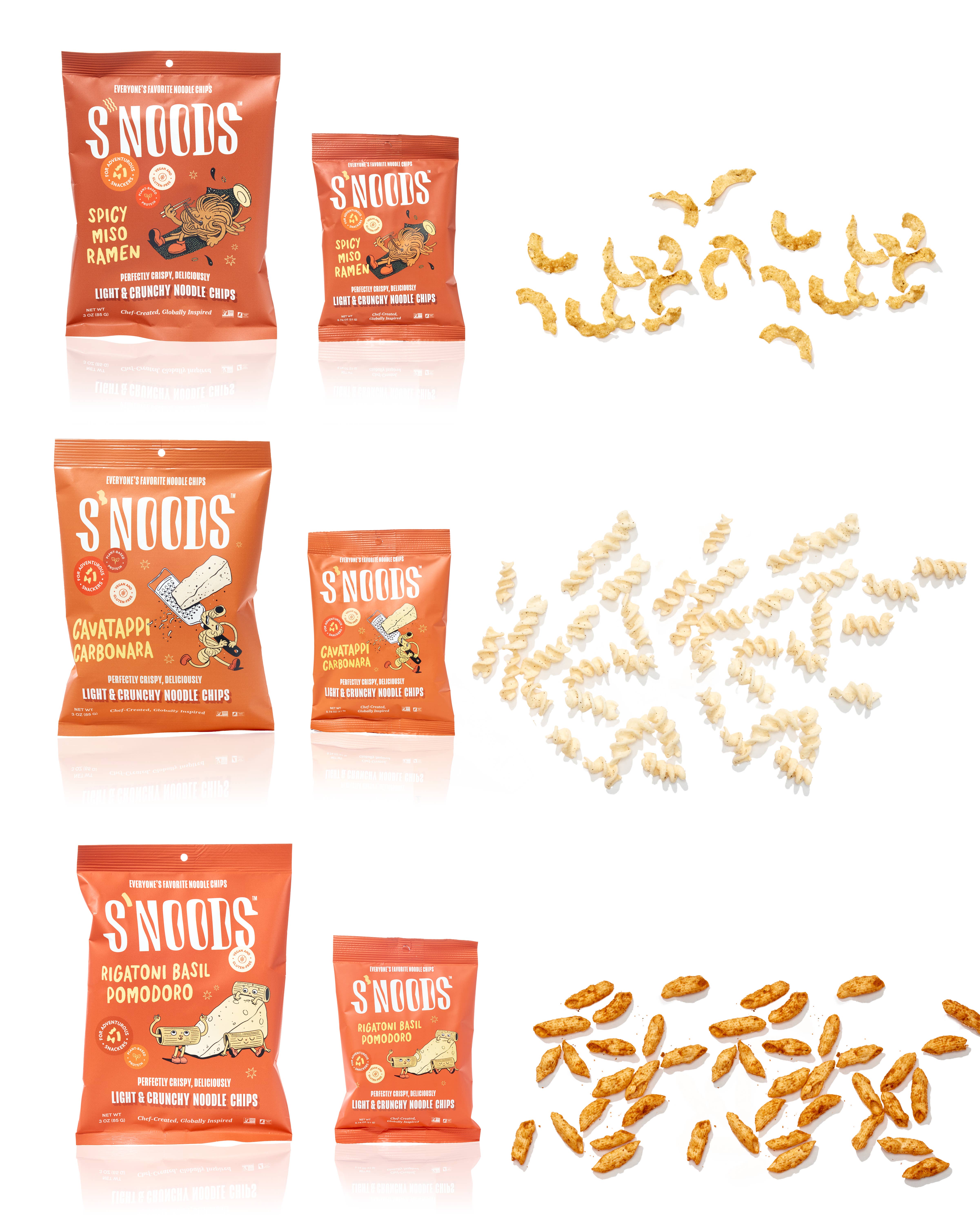 S'NOODS - Wholesale Chips - Mixed 3 oz Case 1