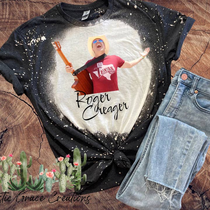 Roger Creager | Band Tee | country |Distressed Tee | for wholesale by Rustic Grace Creations