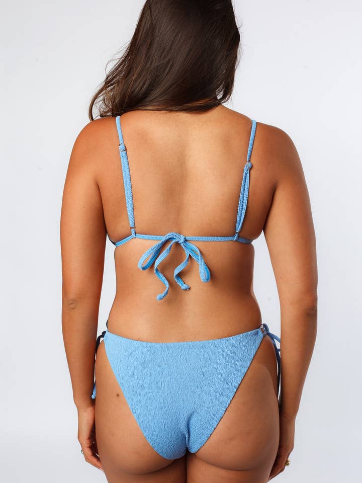 Serei Swim - Wholesale Swim Bottoms - Women's - Blue String Bikini Bottoms | Minimal Coverage Swimwear