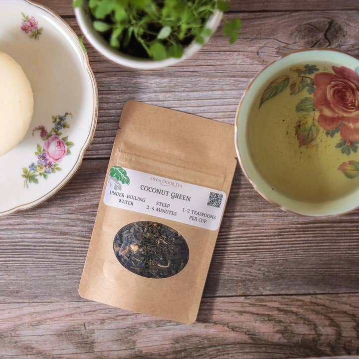 Open Door Tea – Großhandel Loser Tee – Coconut Green | Grüntee | Großpackung oder Einzelhandel1