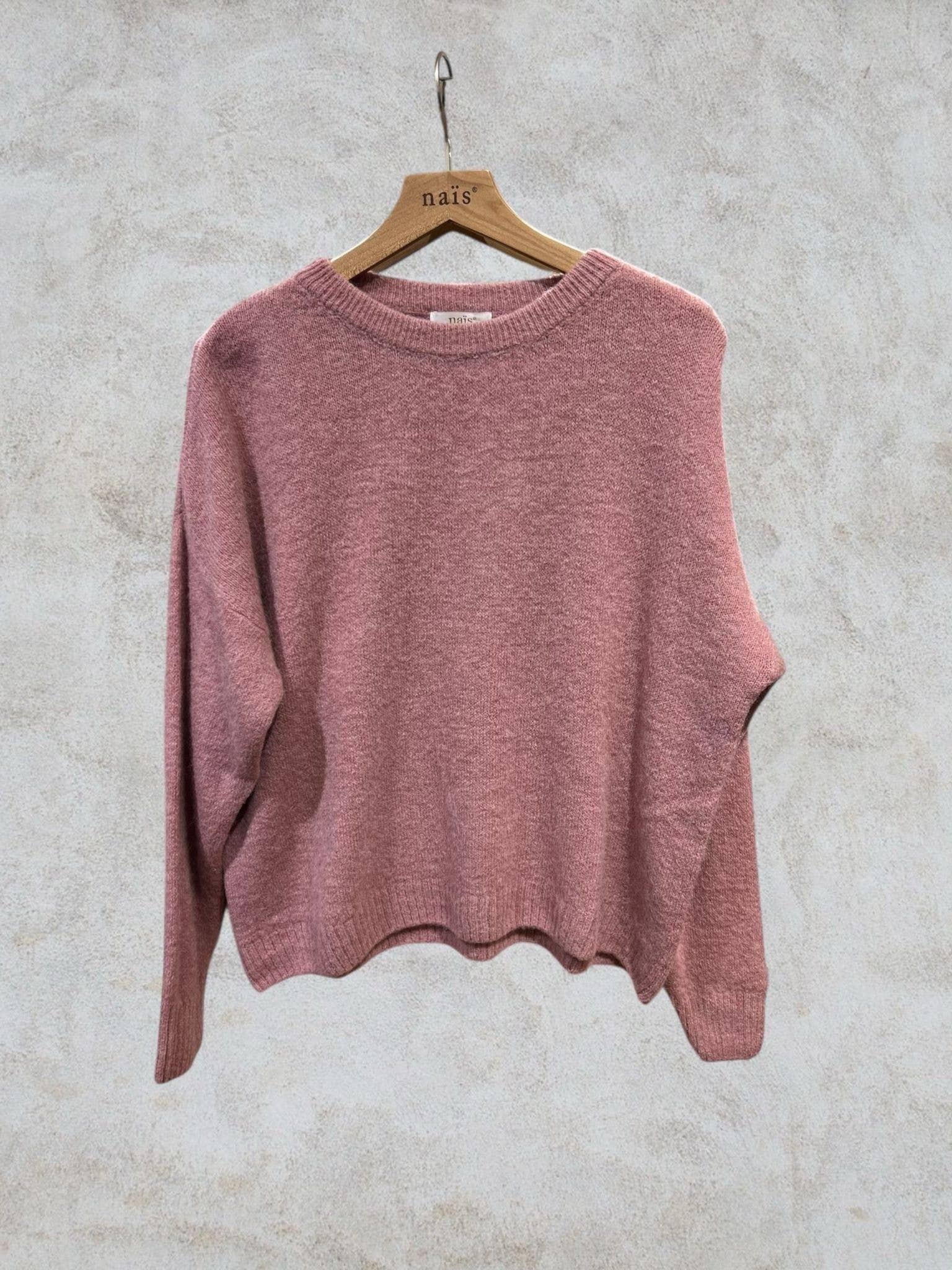 NAÏS PARIS - Wholesale Knit Sweater - Women's - Round neck long sleeve sweater in 30% superfine alpaca10