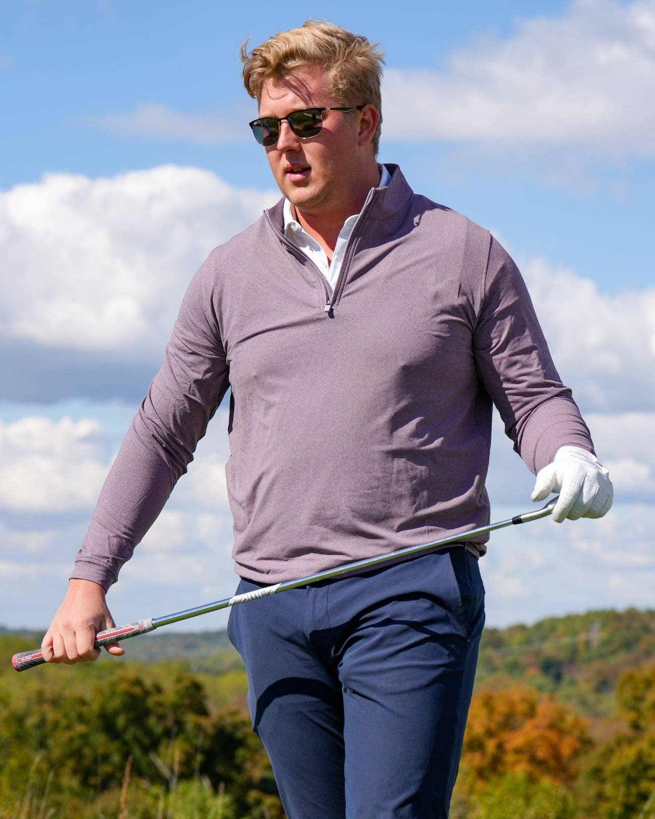 USA Palm – Polo - Homem por atacado – Fecho de 1/4 Mesclado15