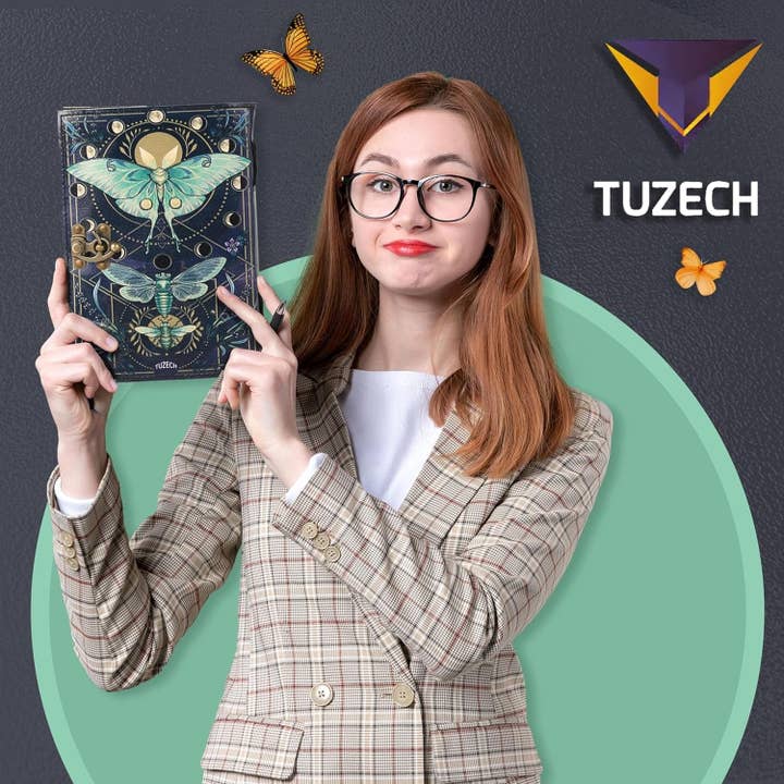 Tuzech Leather – wholesale Journal och dagbok – TUZECH läderklätt anteckningsbok med grimoirestil och ojämna kanter för män och kvinnor56