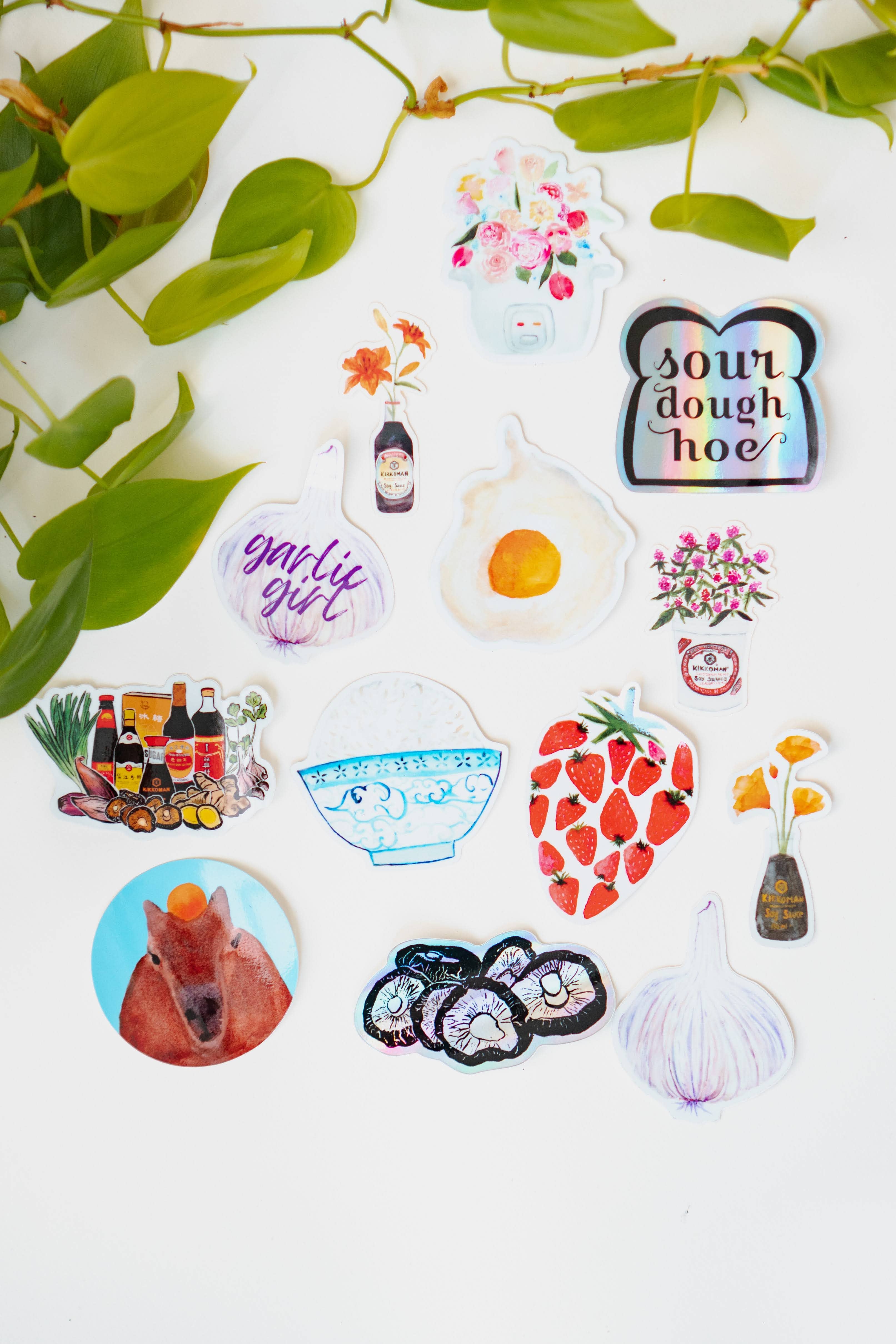 Menmin Made – Engroshandel Klistermærke – Californiske valmuer i sojasauce klistermærke3