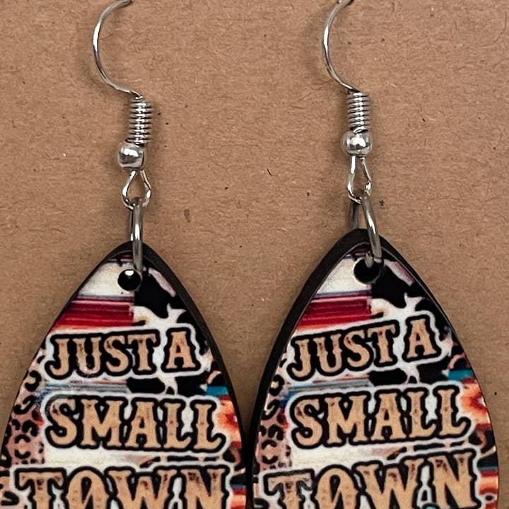 Sublimation earrings for wholesale by Bee Creative