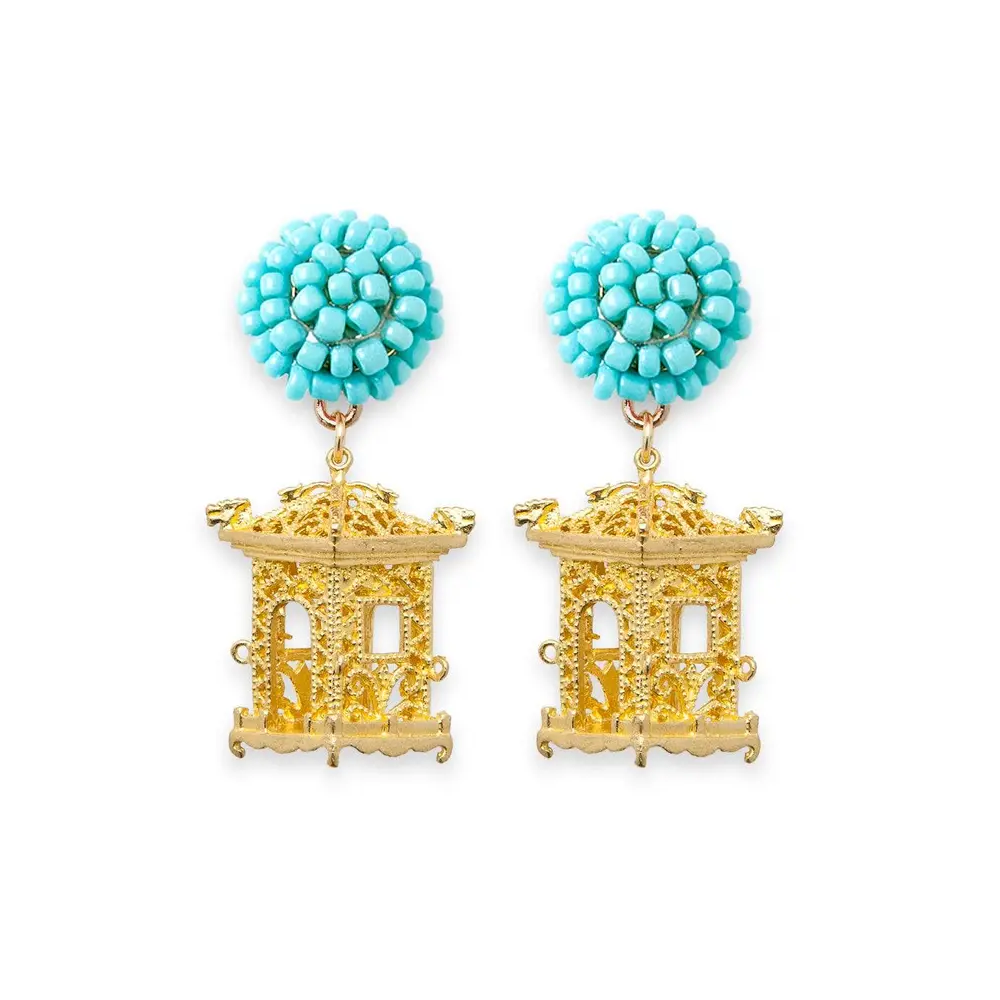 Fornash - Wholesale Dangle Earrings - Seed Bead Earrings - Pagoda3