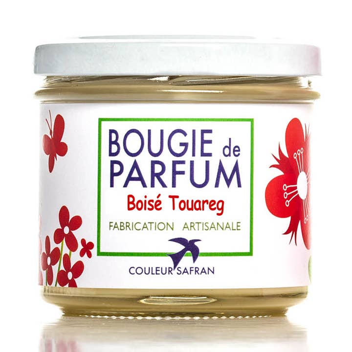 Vegetable & Artisanal Touareg Woody Perfume Candle-France for wholesale by Couleur Safran Parfums