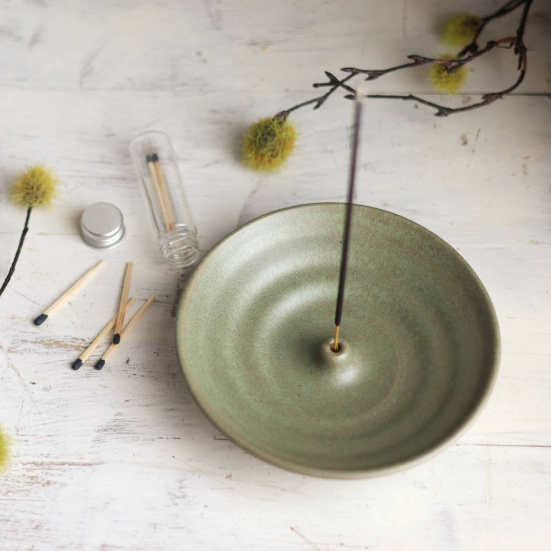 Gravesco Pottery - Vente Porte-encens - Brûleur d'encens en poterie artisanale moderne, 4 couleurs18