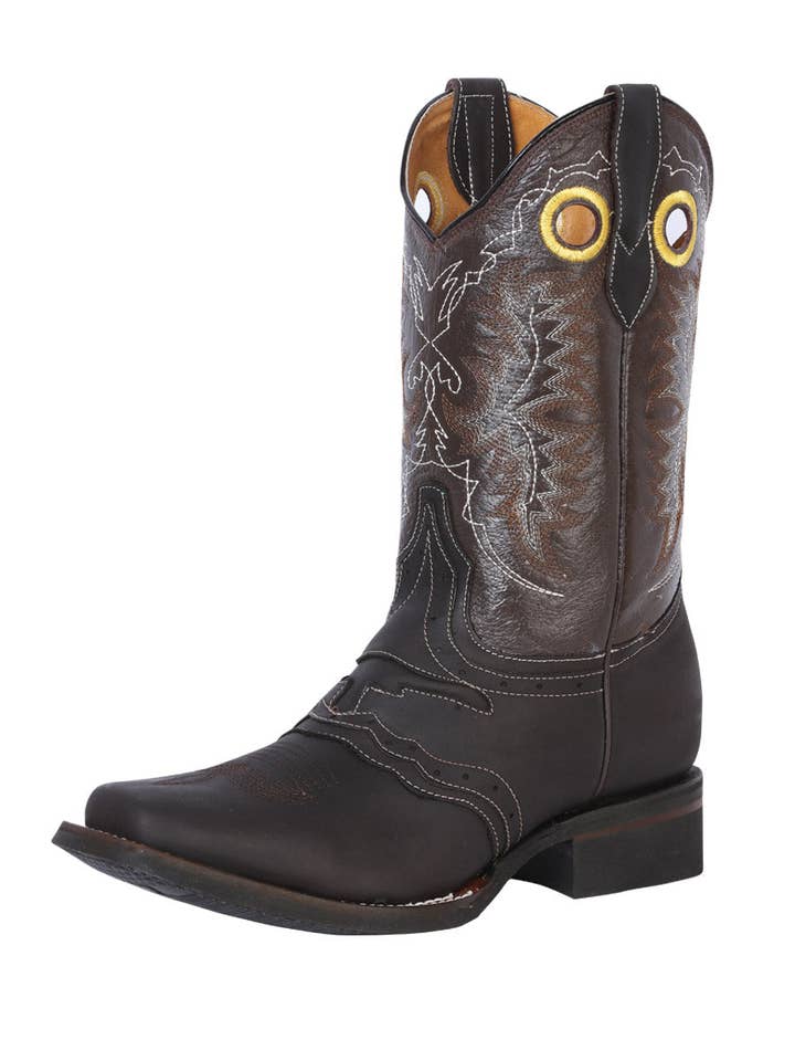 El General Rodeo Boot - Crazy Dark Brown 33311 for wholesale by El General Western Wear