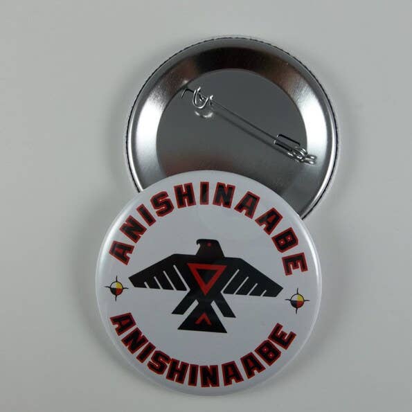 Anishinaabe Pinback Button for wholesale by Nish Gear