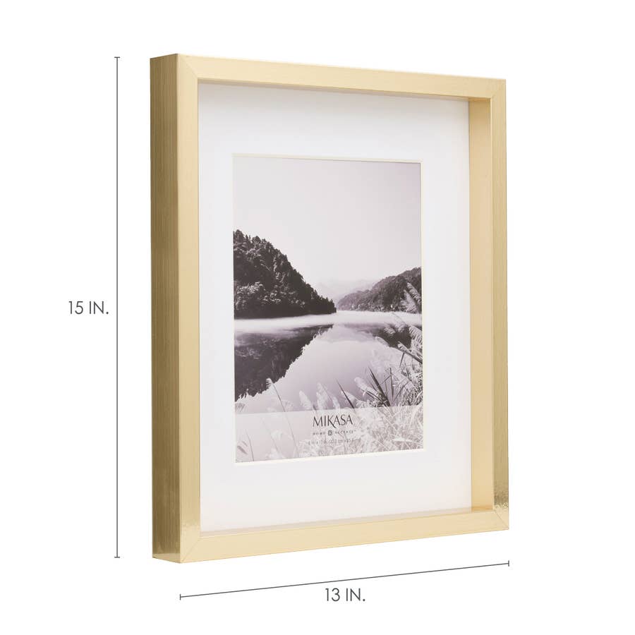  Mikasa Wood Gallery Wall Frame, 11x14 Matted to 8x10