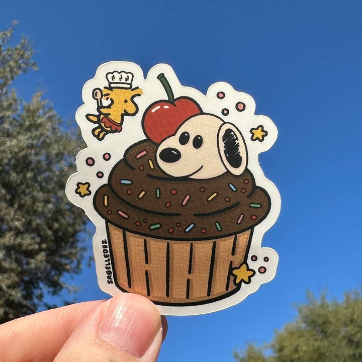 Snoobert Cupcake | Weatherproof Sticker for wholesale by SabelleDez