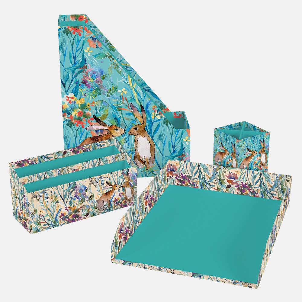 The Gifted Stationery Company - Vendita all'ingrosso Organizer da scrivania - Organizer da scrivania (4 pezzi) — Kissing Hares0