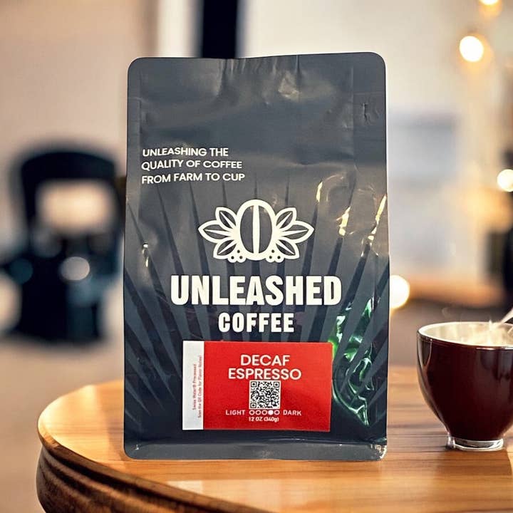 Unleashed Coffee Co LLC - Wholesale Coffee Beans - Decaf Espresso -Swiss Water® Decaf Coffee2