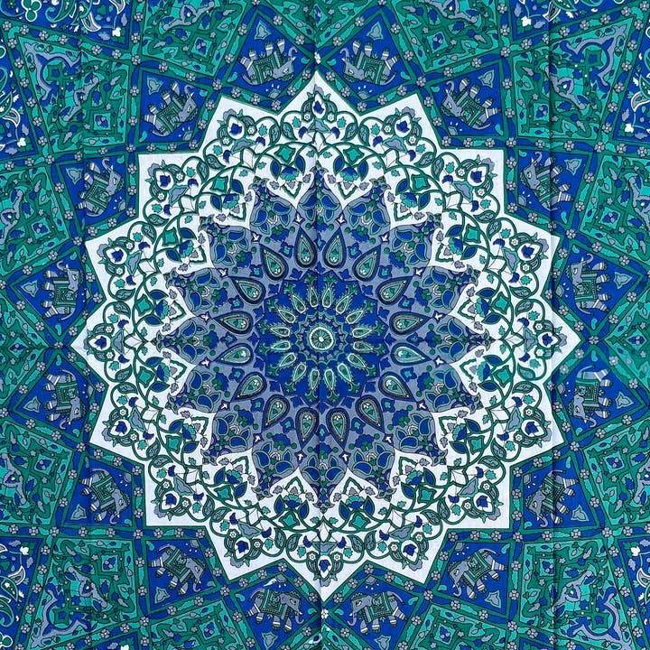 Lungta Imports - Wholesale Tapestry/Textile - Star Elephant Tapestry Wall Hanging Decor 80”X50” 9