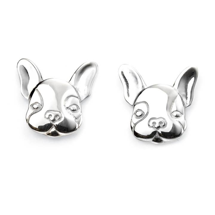 French Bulldog Stud Earrings for wholesale by Gecko Jewellery