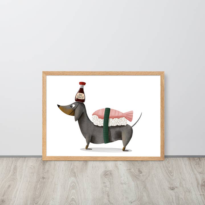 Meet Wilma - Wholesale Art Print - Art Print "Sausage Sushi""1