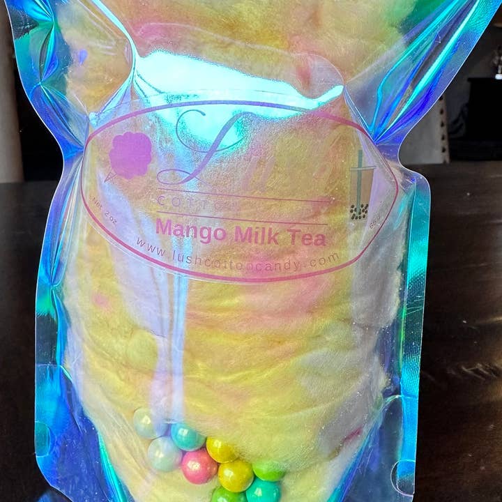 Lush Cotton Candy - Wholesale Cotton Candy - Boba Tea Flavored Cotton Candy