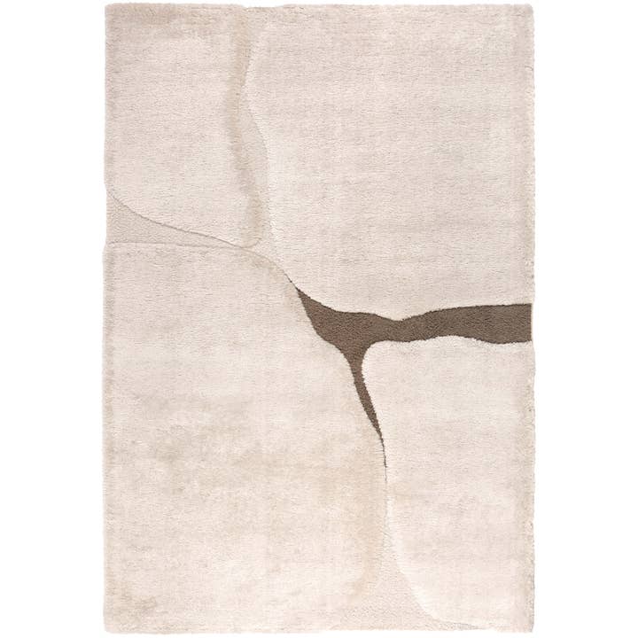 Gerecycled tapijt Yan Sneeuw 200 x 290 x 2 voor wholesale door Maison Vivaraise & La Cerise sur le Gâteau