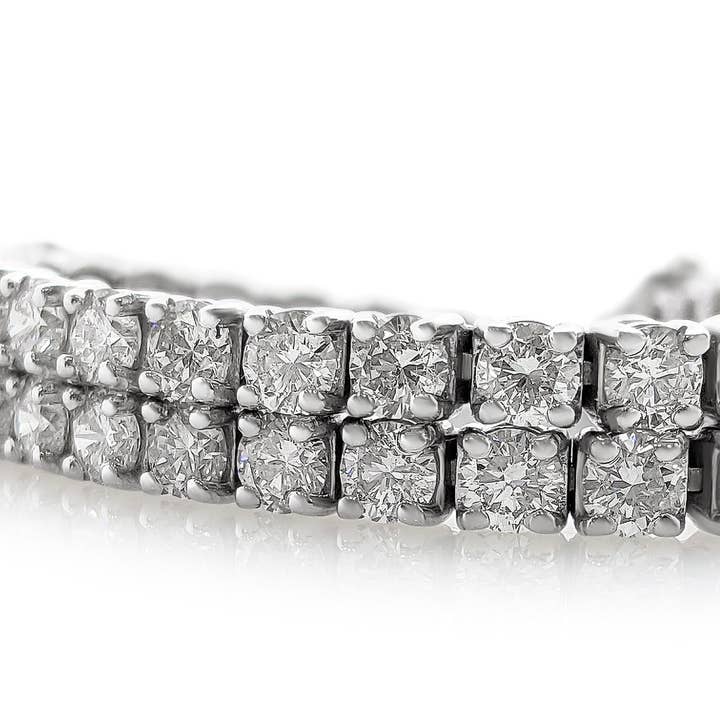 Lifetime Jewelers - Wholesale Tennis Bracelet - Near 6 Carat VS Lab Grown Diamond Tennis Bracelet 14k Gold