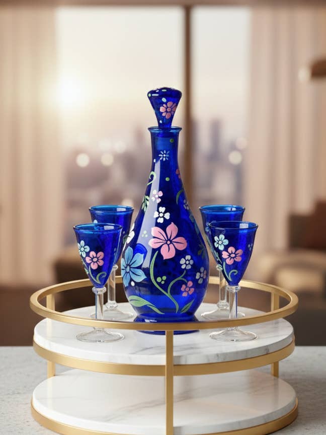 Um Encantador Flora Artesanal Egípcio (7 PCS) por atacado de Arabazaar Gallery LLC