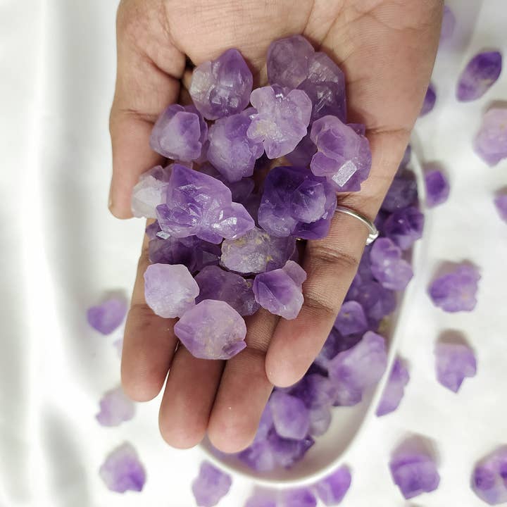 Soothing Crystals - Vente Pierre et cristal de spiritualité - 100g Points Naturels | Améthyste | Points de Cristal de Guérison1