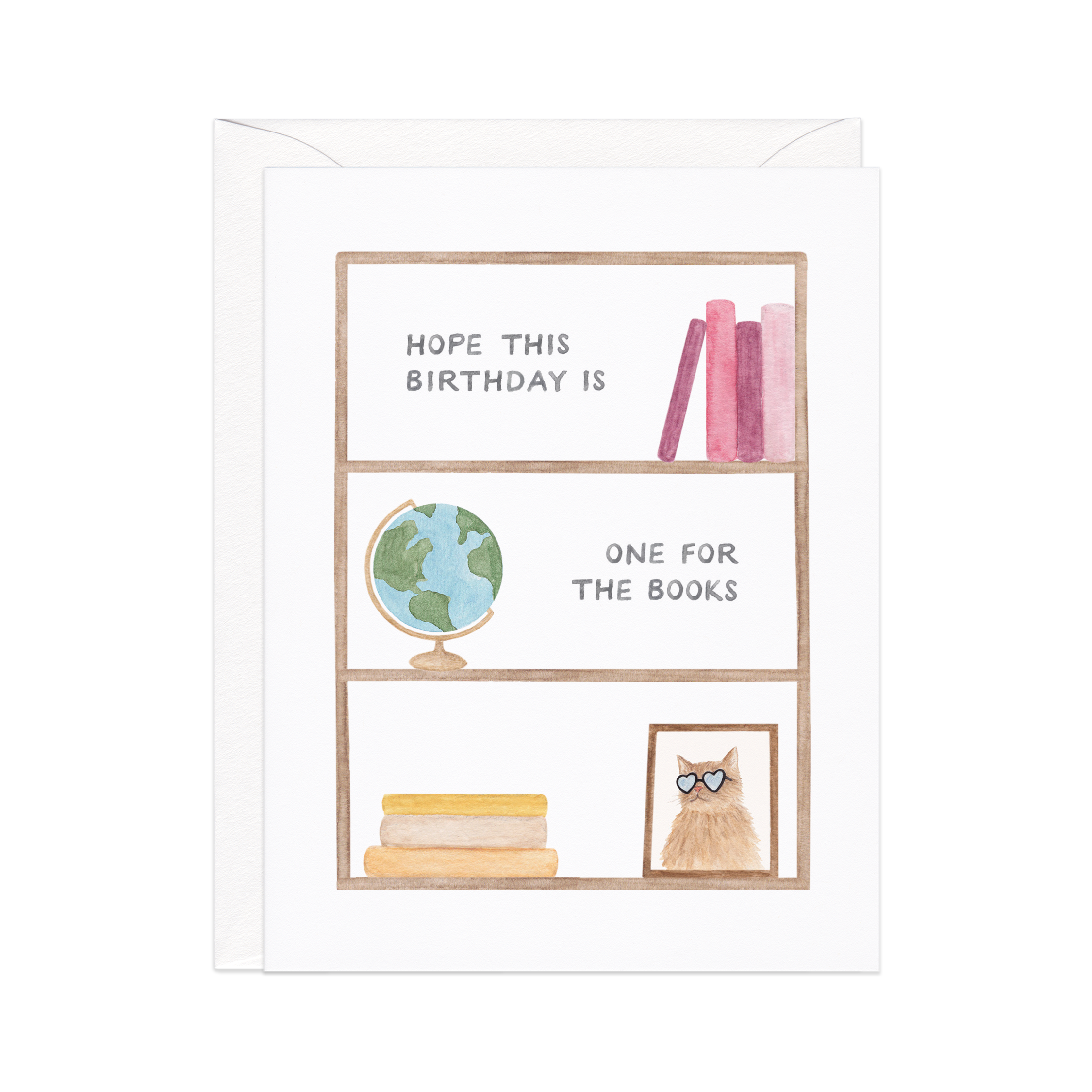 Amy Zhang - Wholesale Birthday Card - One For The Books — Book Pun Birthday Card1