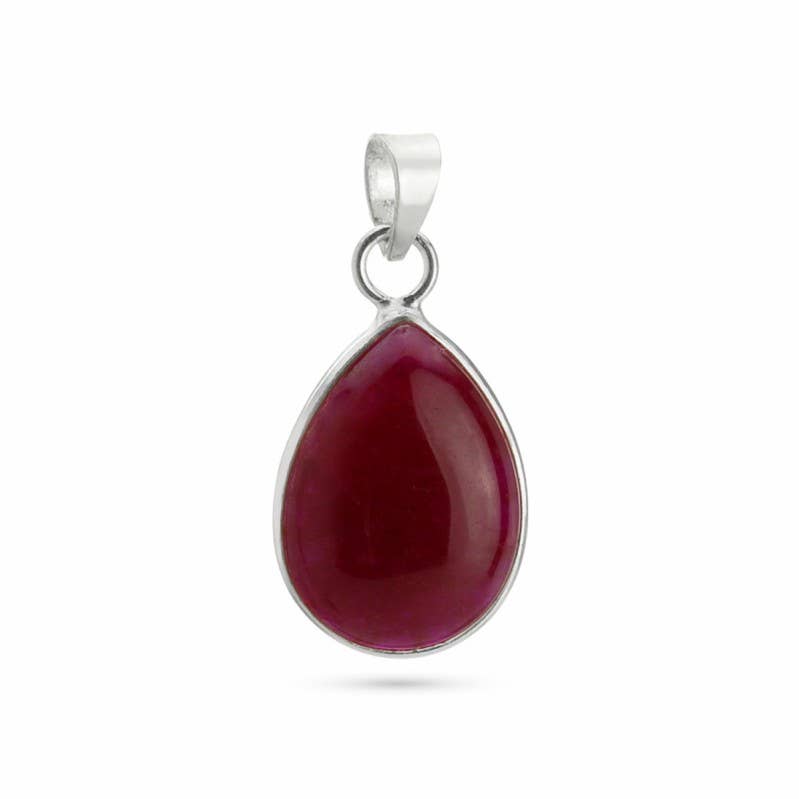 UniArt - Wholesale Individual Charm/Pendant - Sterling Silver 925 Stones - Basic Teardrop Pendant5