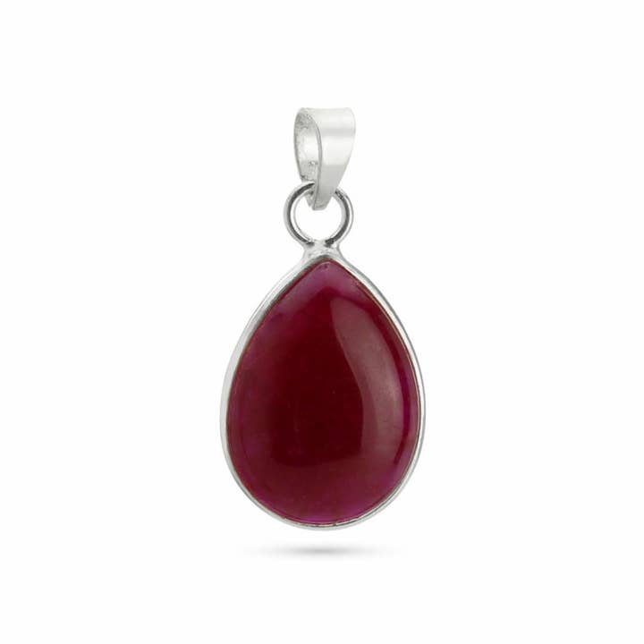 UniArt - Wholesale Individual Charm/Pendant - Sterling Silver 925 Stones - Basic Teardrop Pendant5