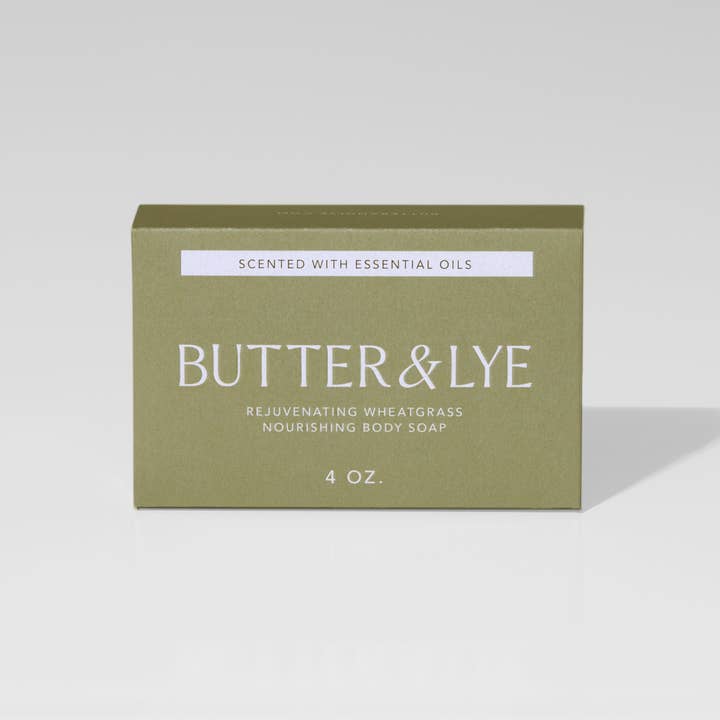 Rejuvenating Wheatgrass Nourishing Body Soap for wholesale by Butter & Lye