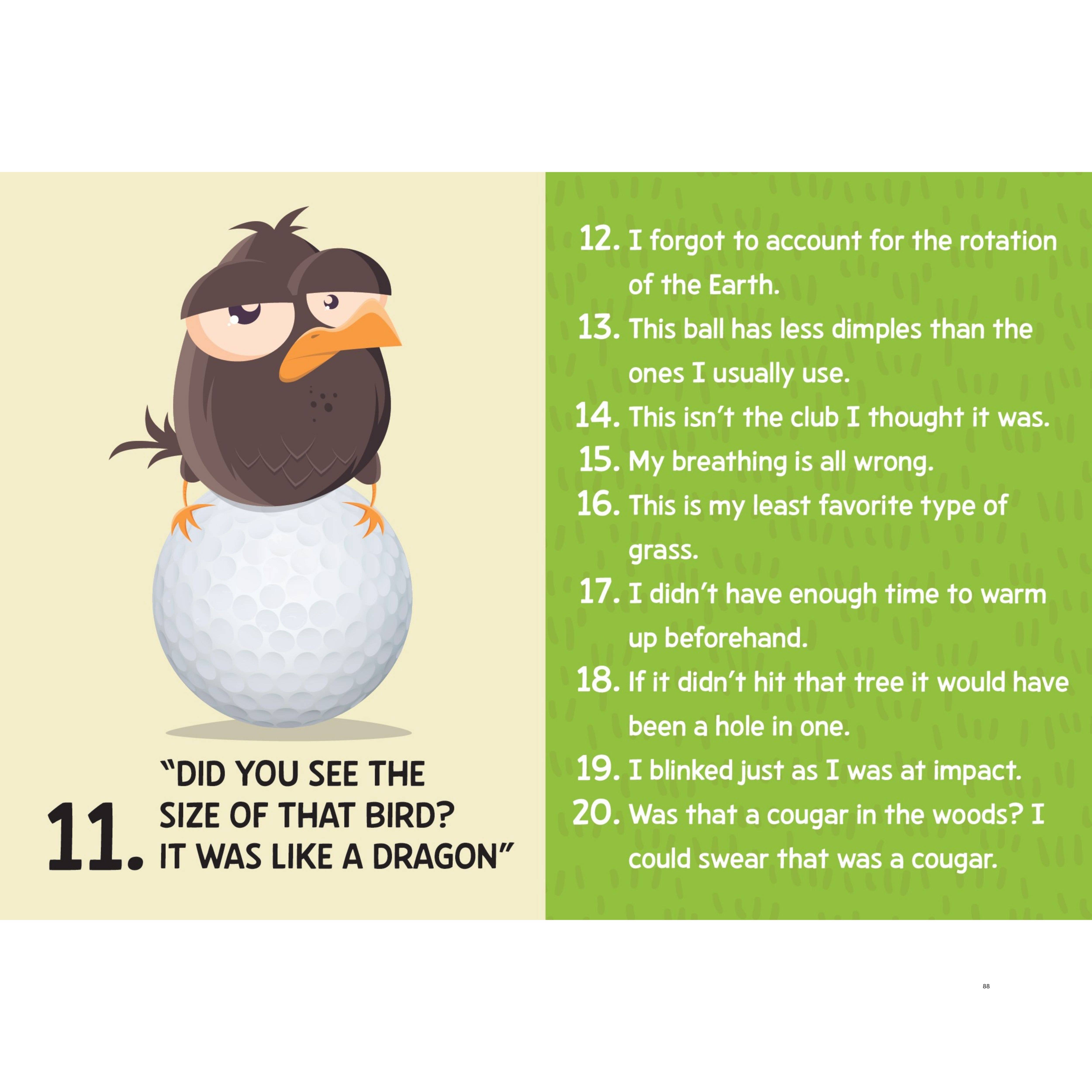 Boxer Gifts - Vente Humour - 500 excuses pour un mauvais coup de golf - Livre cadeau humoristique pour hommes2