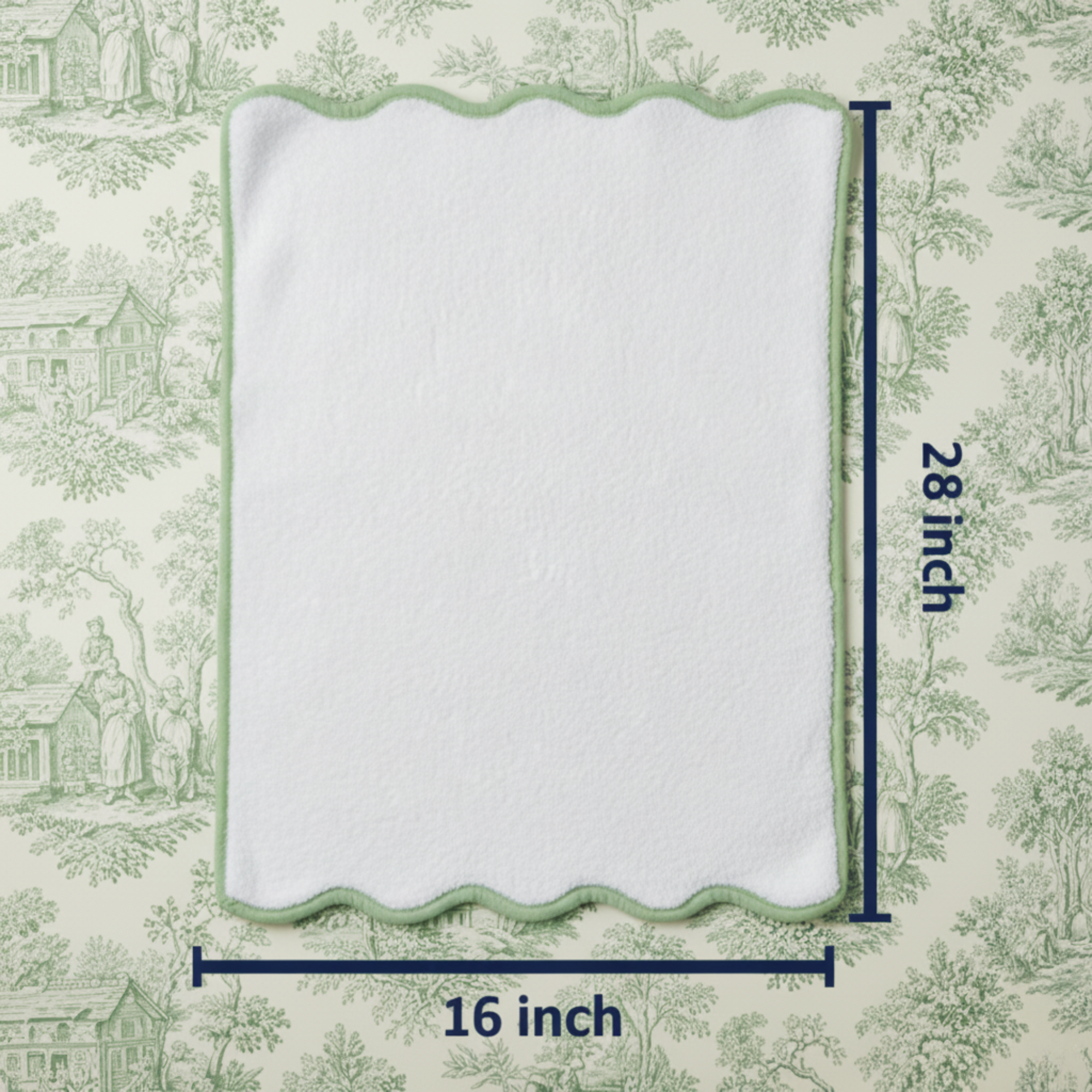 Lotus Linen – wholesale Badrumsmatta – Lyxig badrumsmatta i bomull med kammusselkanter40