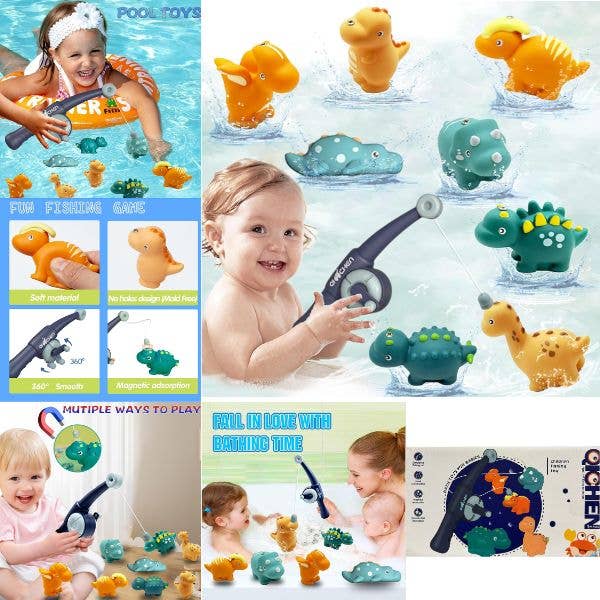 The Little Fisherman - 8PC Fishing Set - Qichen Magnetic for wholesale by St. Louis Wholesale LLC